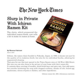 Slurp in Private With Ichiran Ramen Kit - The New York Times